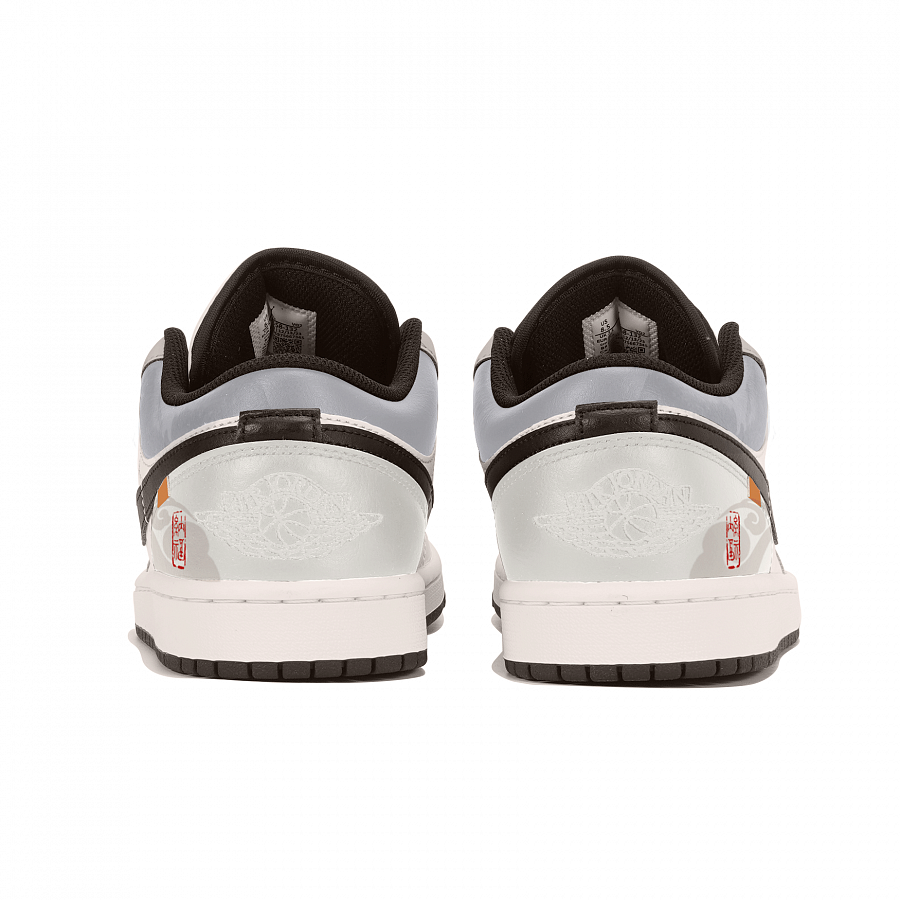 Jordan Air Jordan 1 Wear-Resistant Breathable Slip-Resistant Low-Top Vintage Basketball Shoes Men's White Black купить в интернет-магазине Yoocart с быстрой доставкой по России.