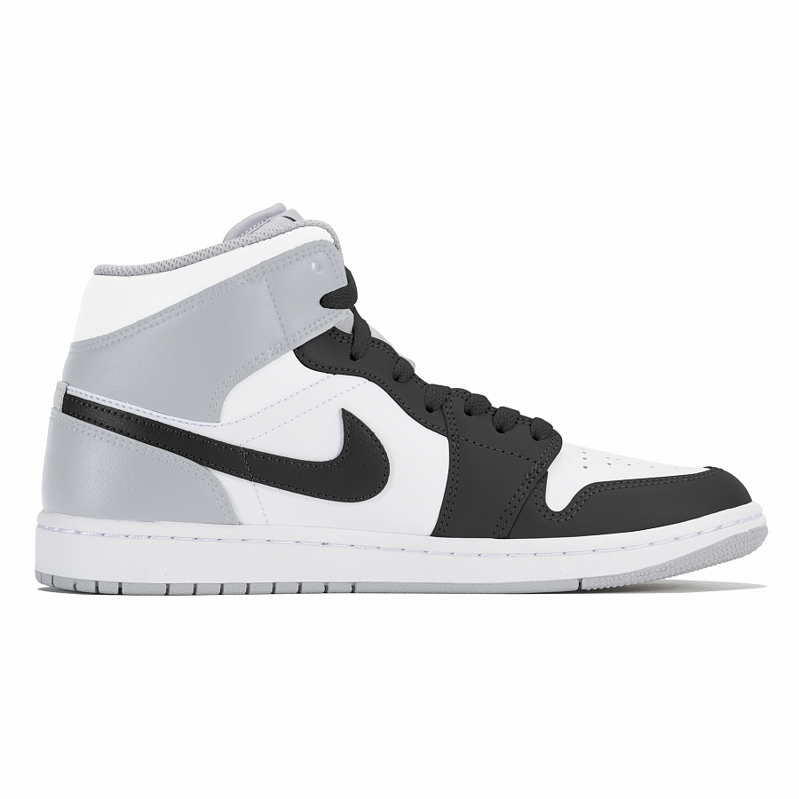 Jordan Air Jordan 1 Wear-Resistant Mid-Top Vintage Basketball Shoes Men's Gray Black купить в интернет-магазине Yoocart с быстрой доставкой по России.