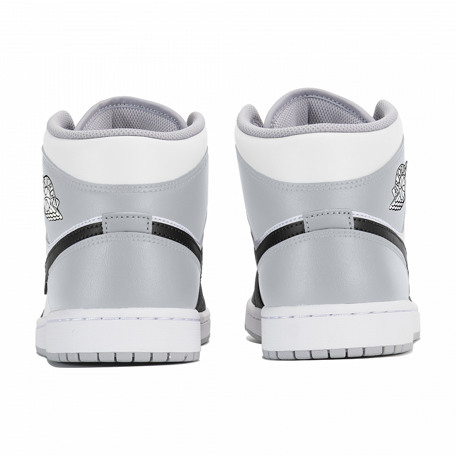 Jordan Air Jordan 1 Wear-Resistant Mid-Top Vintage Basketball Shoes Men's Gray Black купить в интернет-магазине Yoocart с быстрой доставкой по России.