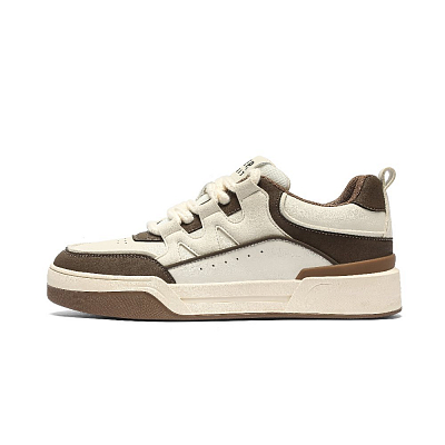 JEEP SPIRIT Low Top Skateboard Shoes Men's Cuba Brown