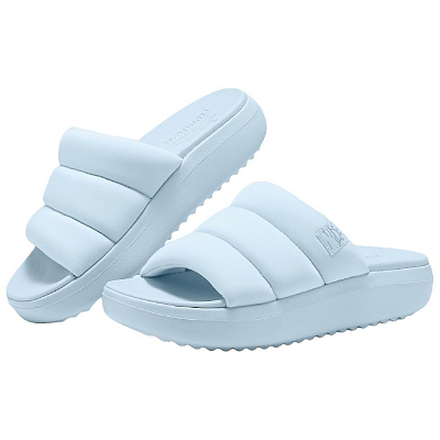 Skechers Abrasion Resistant Cushioning Slide Slippers Women's Light Blue