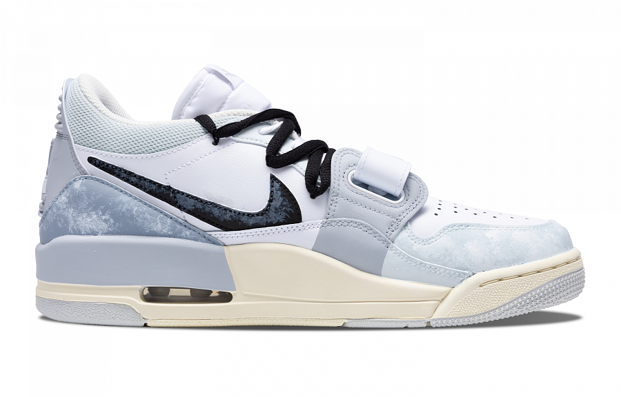 Jordan Legacy 312 Crane Groaning Wear-Resistant Slip-Resistant Low-Top Vintage Basketball Shoes Men's Gray купить в интернет-магазине Yoocart с быстрой доставкой по России.