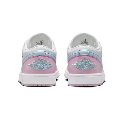 Jordan Cushioned Wear-Resistant Slip-Resistant Low-Top Vintage Basketball Shoes Women's White Pink