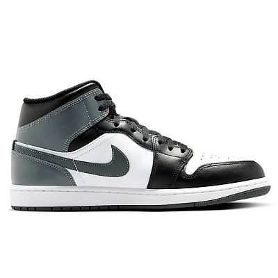 Jordan Air Jordan 1 Cushioning Anti-Slip And Wear-Resistant Mid-Top Vintage Basketball Shoes Unisex Black White