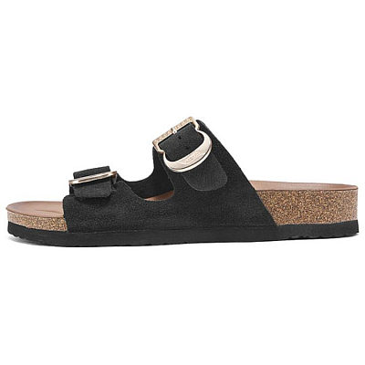 Skechers CALI Slip Resistant Slide Slippers Women's Black