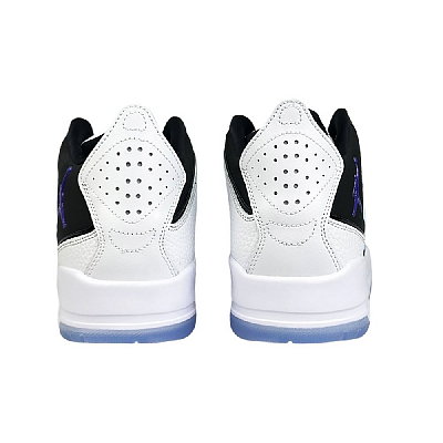 Jordan Courtside 23 Slip-Resistant Mid-Top Vintage Basketball Shoes Unisex Black White