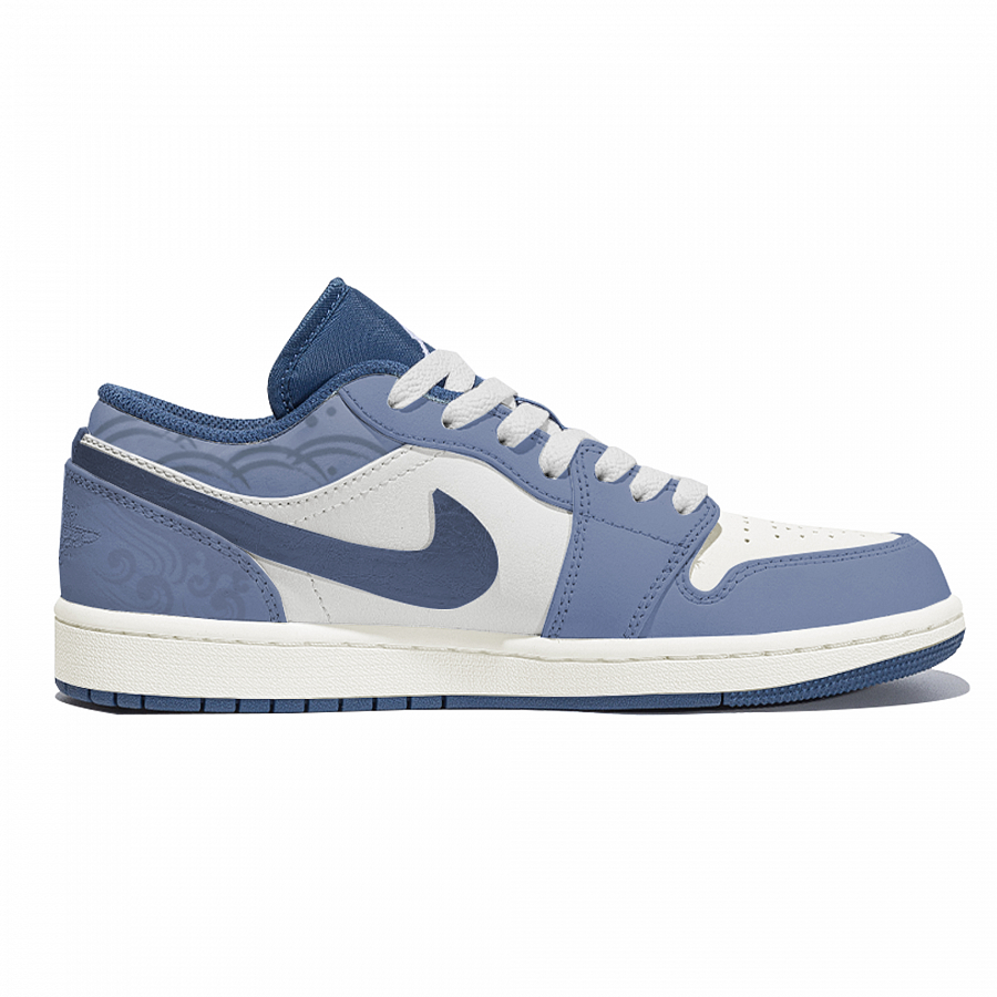 Jordan Air Jordan 1 Abrasion-Resistant Low-Top Vintage Basketball Shoes Men's Haze Blue купить в интернет-магазине Yoocart с быстрой доставкой по России.