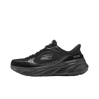 Skechers SPORT MENS Wear-Resistant Breathable Warm Low-Top Running Shoes Men's Black