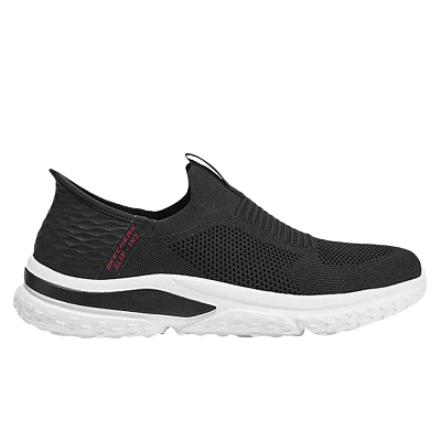 Skechers Slip Ins Low Top Casual Shoes Men's Black Red