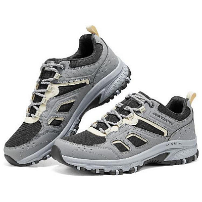 Skechers Hillcrest Low Top Outdoor Shoes Men's Gray