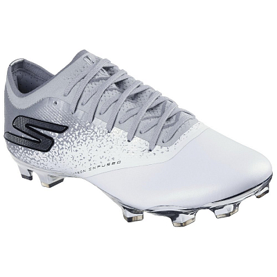 Skechers RAZOR 1.5 ELITE Soccer Shoes Unisex White Silver