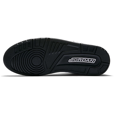 Jordan Courtside 23 Wear-Resistant Slip-Resistant Mid-Top Vintage Basketball Shoes Men's Black White