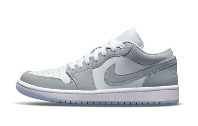 Jordan Air Jordan 1 Non slip Lightweight Low Top Vintage Basketball Shoes Women's Blue Yellow
