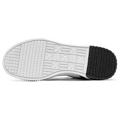 Skechers Court Classics Mid Top Skateboard Shoes Women's White Black