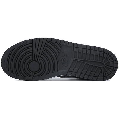 Jordan Air Jordan 1 Anti-Slip Wear-Resistant High-Top Vintage Basketball Shoes Men's Brown Black