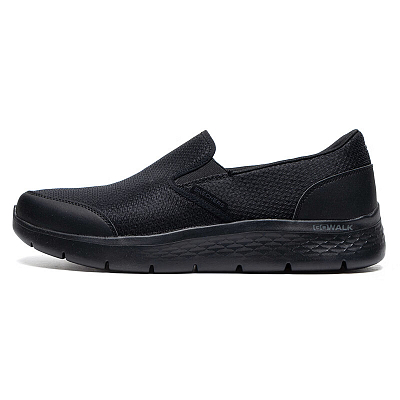 Skechers Go Walk Fle Low Top Casual Shoes Men's Black