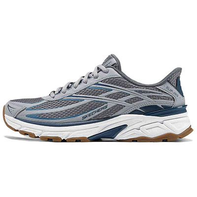 Skechers SPORT MENS Low Top Casual Shoes Men's Gray Blue