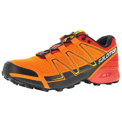 SALOMON Speedcross Vario Anti Slip Wear Resistant Low Top Trail Running Shoes Men's Orange Red