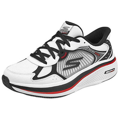 Skechers MEN'S GO Low Top Running Shoes Men's White Black
