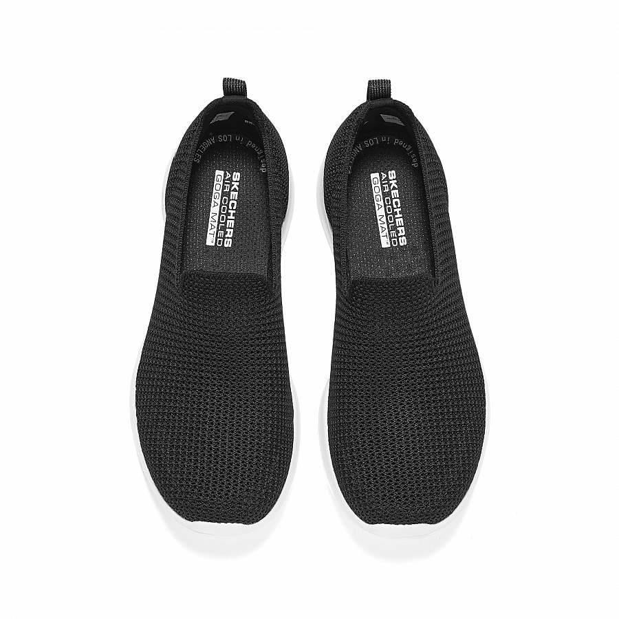 Skechers Women's GO WALK Low top Casual Shoes Women's Black White купить в интернет-магазине Yoocart с быстрой доставкой по России.