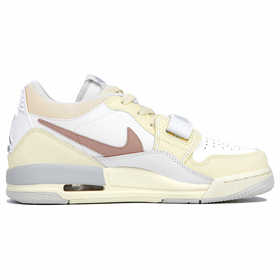 Jordan Legacy 312 Sunbeauty Puppy Slip-Resistant Cushioning Low-Top Vintage Basketball Shoes Women's Yellow White купить в интернет-магазине Yoocart с быстрой доставкой по России.