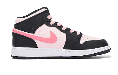 JORDAN Air JORDAN 1 Vintage Basketball Shoes Women's Low-Top Pink