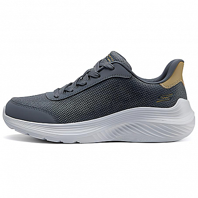 Skechers Cushioning, Wear Resistant Low Top Casual Shoes Men's Gray