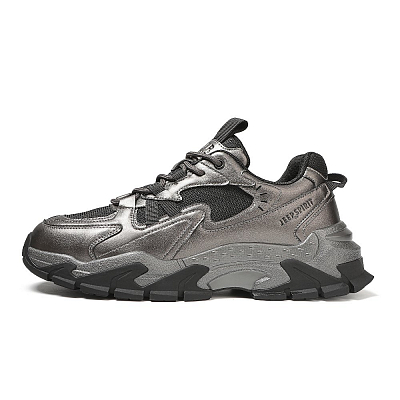 JEEP SPIRIT Abrasion Resistant Breathable Height Increasing Low top Chunky Sneakers Men's Bronze