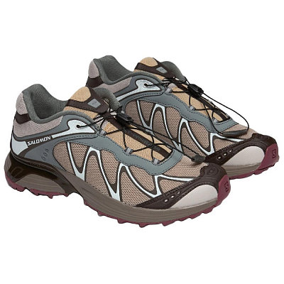 SALOMON XT WHISPER Anti Slip Wear Resistant Low Top Casual Running Shoes Unisex Light Brown