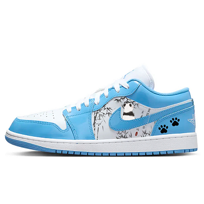 Jordan Air Jordan 1 Vintage Basketball Shoes Unisex Low top White/Blue