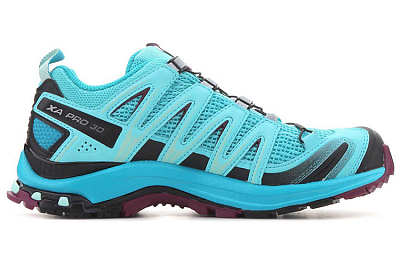 SALOMON XA Pro 3D V9 Durable Breathable Low-Top Hiking Trekking Shoes Women's Blue