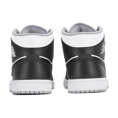 Jordan Air Jordan 1 Wear-Resistant Mid-Top Vintage Basketball Shoes Men's Black White