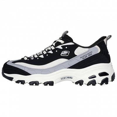 Skechers Slip ins D'Lites Milk Tea Low Top Casual Shoes Women's Black
