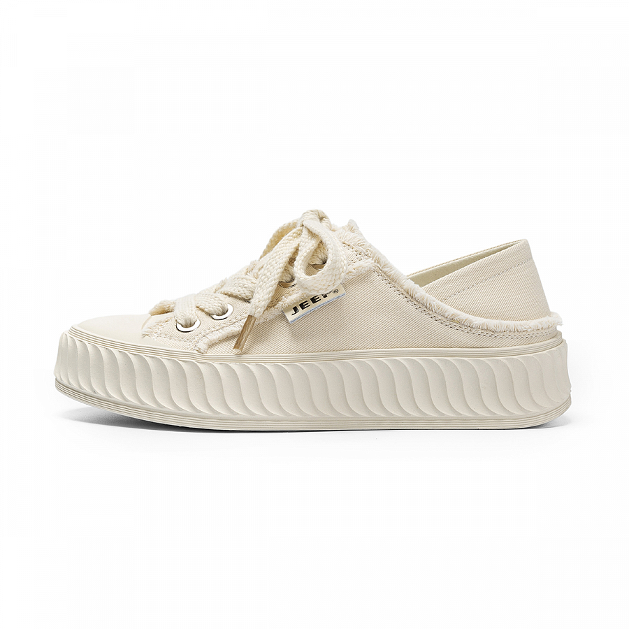 JEEP SPIRIT Low Top Canvas Shoes Women's Ecru купить в интернет-магазине Yoocart с быстрой доставкой по России.