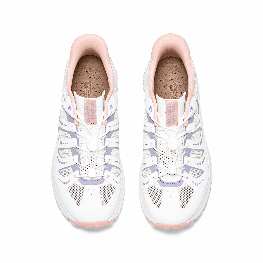 Skechers OUTDOOR Breathable Support Rebound Low Top Casual Shoes Women's White Purple купить в интернет-магазине Yoocart с быстрой доставкой по России.