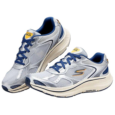 Skechers MEN'S GO Low Top Casual Running Shoes Men's Gray Blue