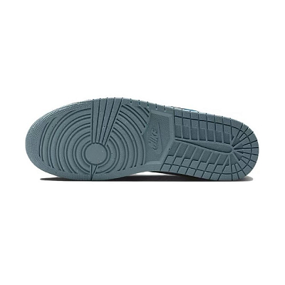 Jordan Air Jordan 1 Anti-Slip Wear-Resistant Low-Top Vintage Basketball Shoes Unisex Haze Blue