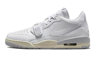 Jordan Legacy 312 Wear-Resistant Slip-Resistant Low-Top Vintage Basketball Shoes Men's White Blue Black