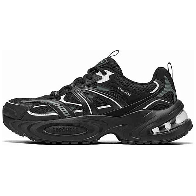Skechers Lifestyle Abrasion Resistant Low Top Chunky Sneakers Men's Black