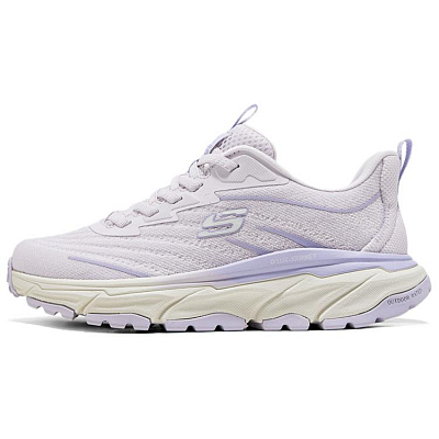 Skechers Cushioning Wear Resistant Low Top Hiking Shoes Women's Light Purple