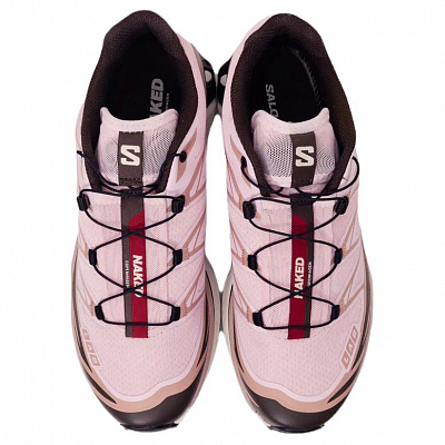 NAKED Copenhagen x SALOMON XT 6 Anti Slip Wear Resistant Low Top Trail Running Shoes Unisex Pink
