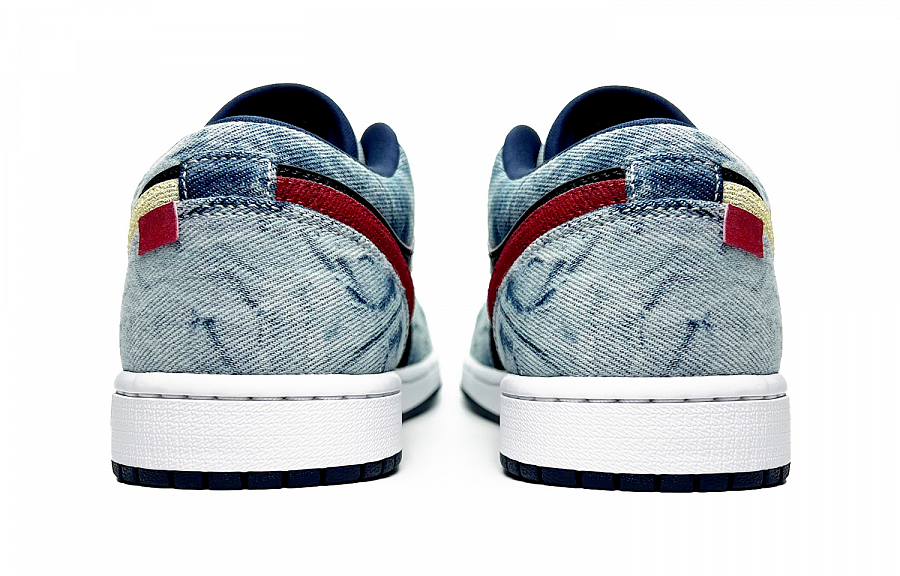 Jordan Air Jordan 1 Vintage Basketball Shoes Men Low Top Blue/Black купить в интернет-магазине Yoocart с быстрой доставкой по России.