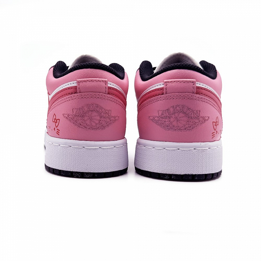 Jordan Air Jordan 1 Vintage Basketball Shoes Women's Low Top White/Black/Pink купить в интернет-магазине Yoocart с быстрой доставкой по России.