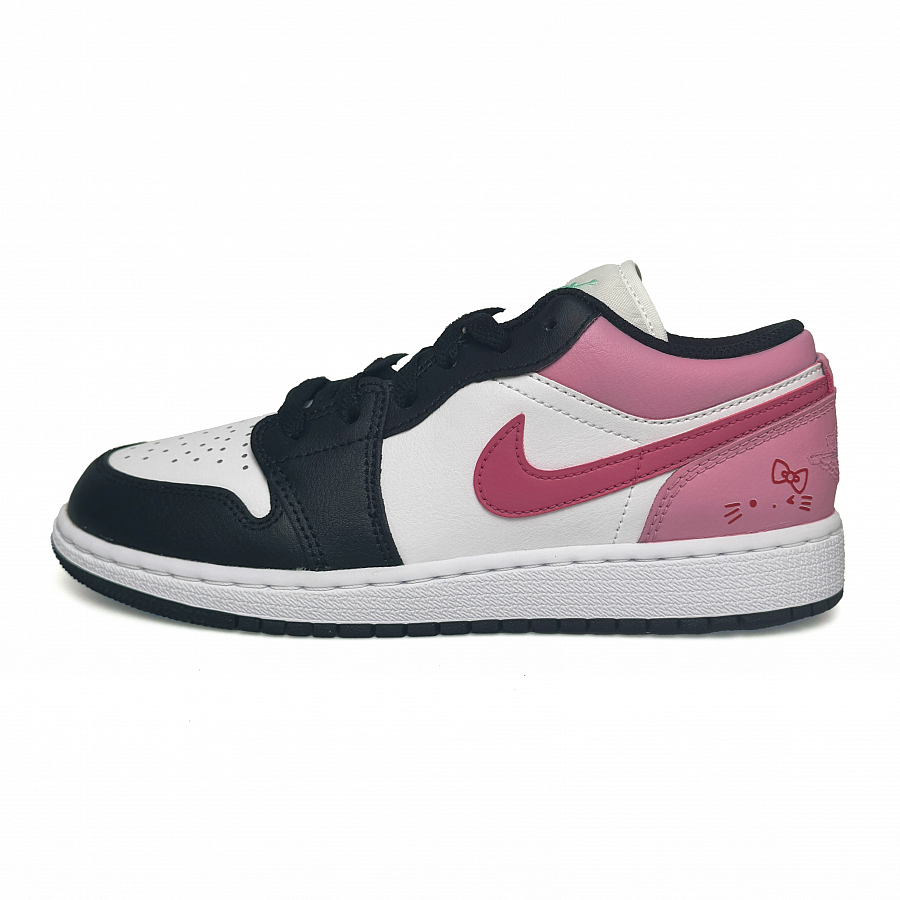 Jordan Air Jordan 1 Vintage Basketball Shoes Women's Low Top White/Black/Pink купить в интернет-магазине Yoocart с быстрой доставкой по России.