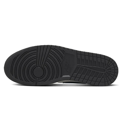 Jordan Air Jordan 1 Cushioned Slip-Resistant Low-Top Vintage Basketball Shoes Men's Black White Brown
