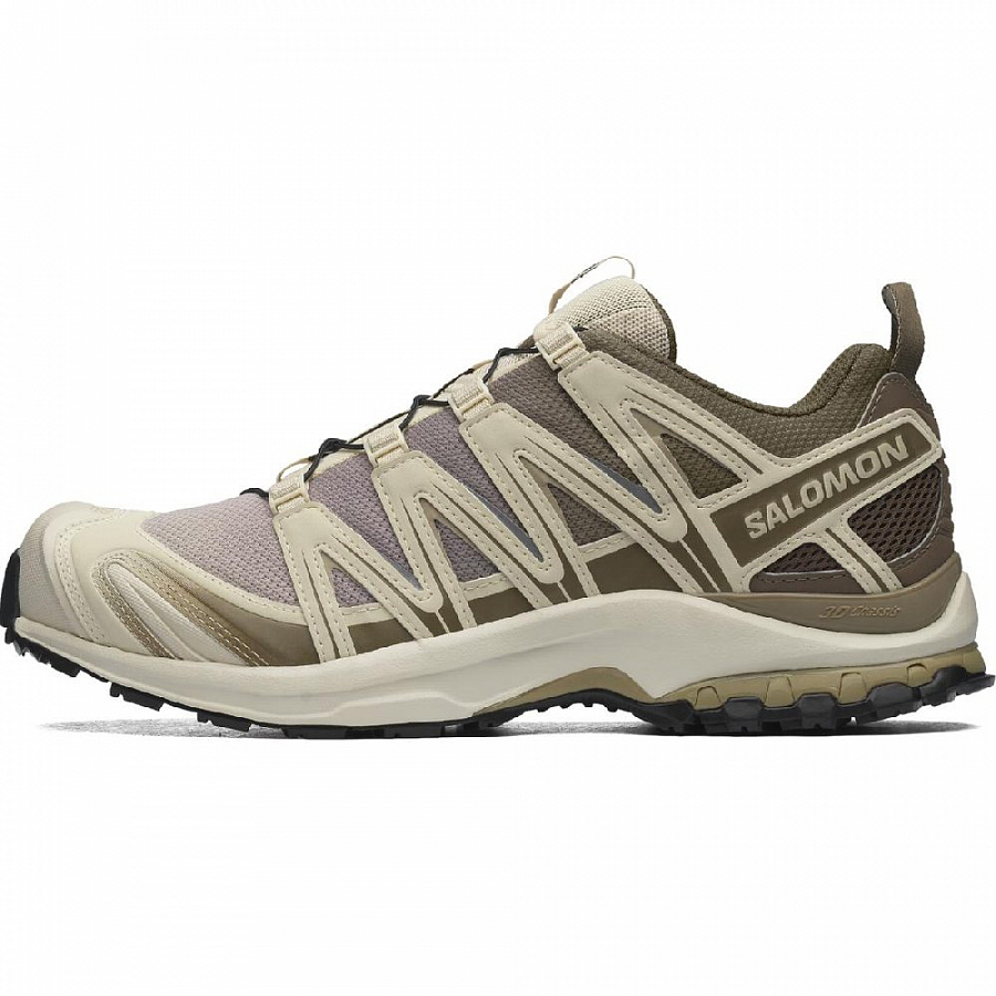 SALOMON XA PRO 3D Abrasion Resistant Breathable Low Top Trail Running Shoes Unisex Lime Gray