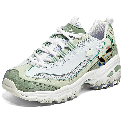 Skechers Low Top Chunky Sneakers Women's Green White Asia Version