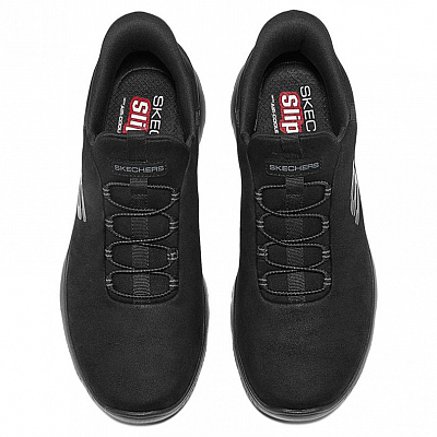 Skechers Slip Ins Low Top Casual Shoes Men's Black