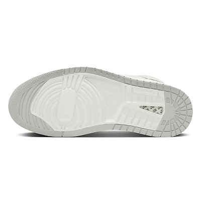 Jordan Air Jordan 1 Wear-Resistant Slip-Resistant High-Top Vintage Basketball Shoes Men's White Gray