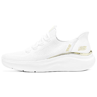 Skechers BOBS Sport Flash Step Shoes Low Top Casual Shoes Women's White